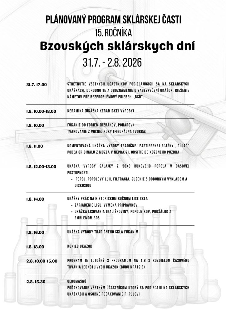 Bzovské sklárske dni 2026